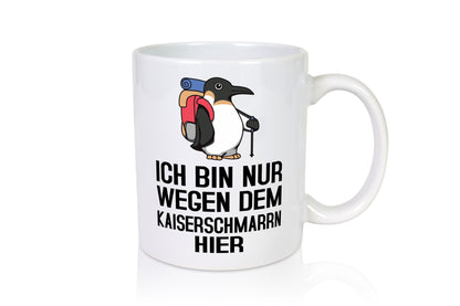 Nur wegen Kaiserschmarrn hier | Pinguin Rucksack lustig Humor Geschenkidee