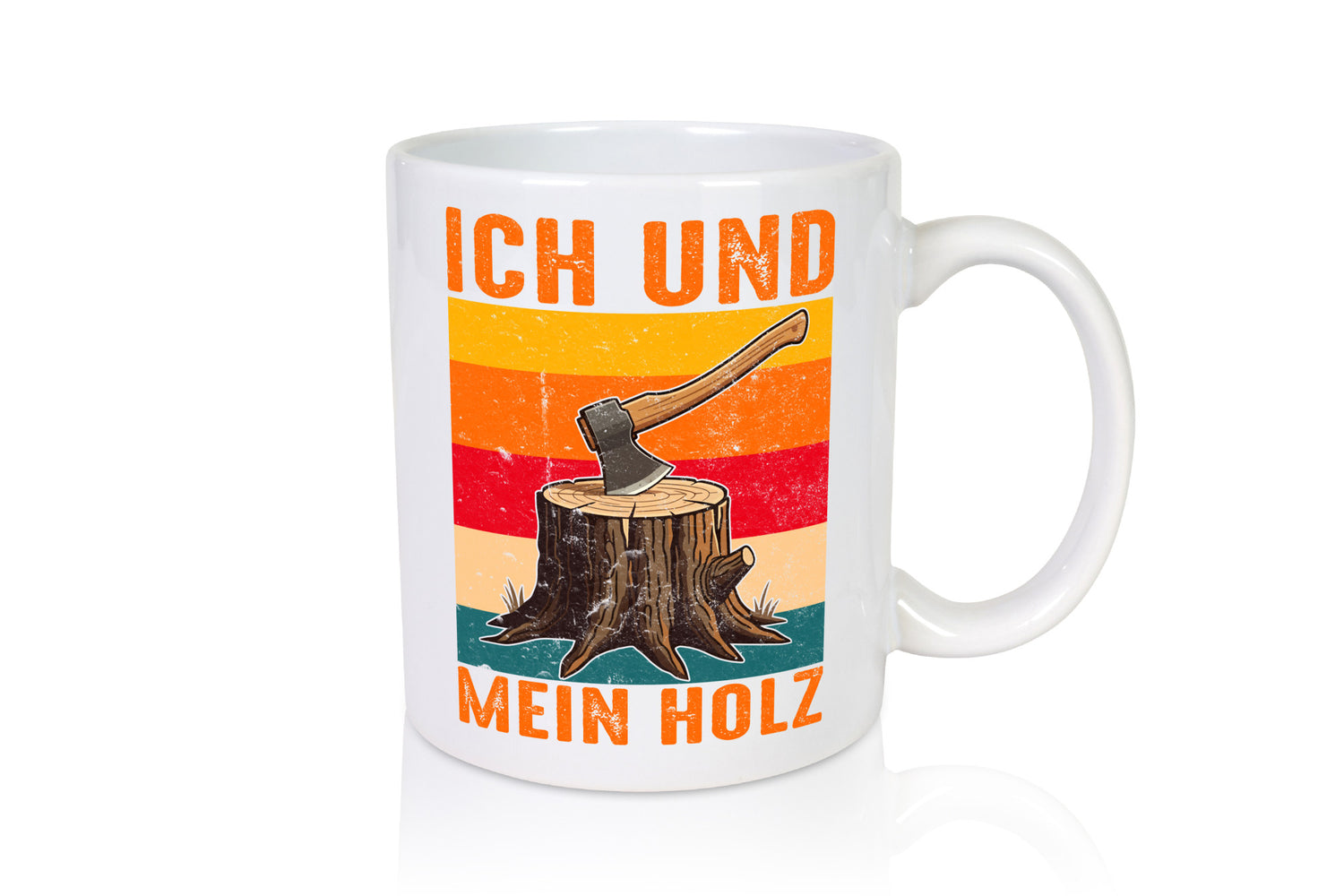Ich und mein Holz | Hackebeil Brennholz Axt v2 Geschenk Humor Geschenkidee