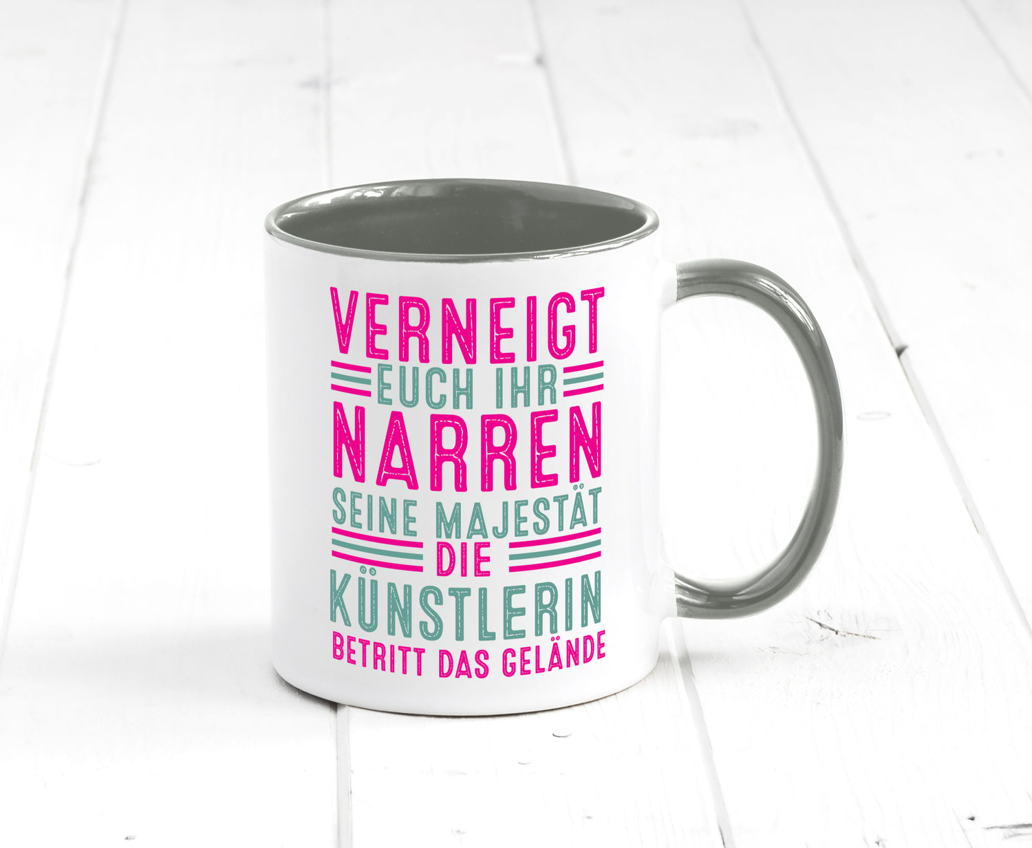 Verneigt euch: Künstlerin| Kunst lustiger Spruch Geschenk Humor Geschenkidee