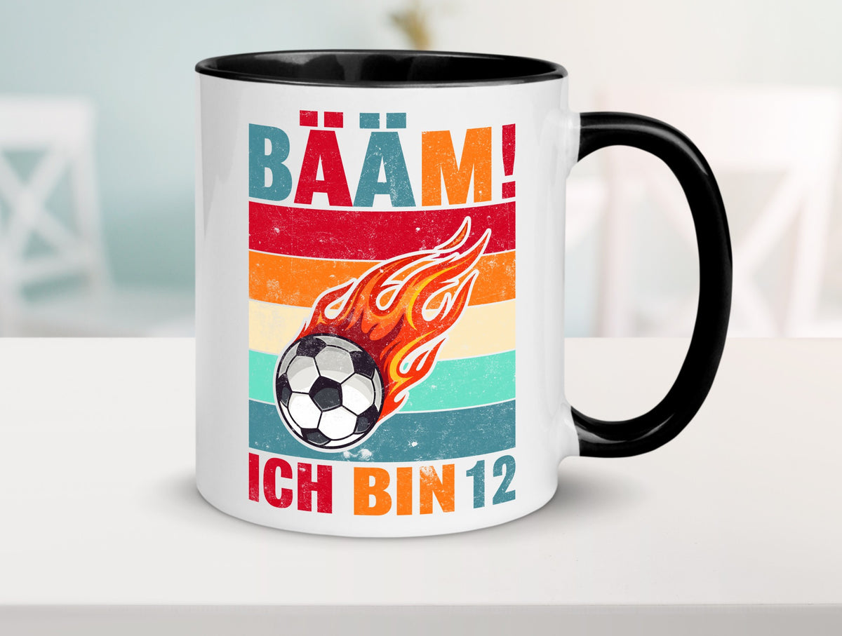 12. Geburtstag | Bääm ich bin 12 Fußball Humor Geschenkidee Tasse