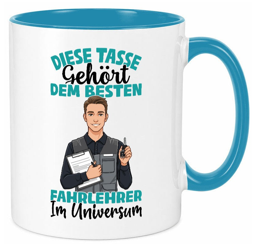 Im Universum: Fahrlehrer | Fahrschule lustig Humor Geschenkidee Geschenk Tasse