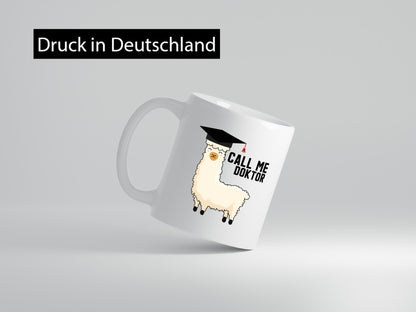 Call me Doktor | Lama Arzt Krankenhaus Abschluss Humor Geschenkidee Tasse
