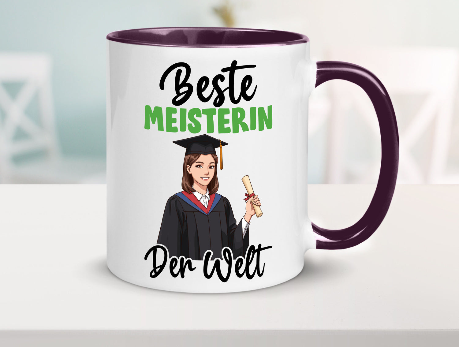 Beste Meisterin | Meisterbrief v2 Geschenk Humor Geschenkidee lustiger Spruch