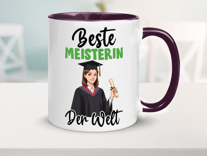 Beste Meisterin | Meisterbrief v2 Geschenk Humor Geschenkidee lustiger Spruch