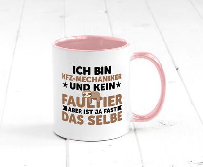 Ich bin kein Faultier: KFZ-Mechaniker | Werkstatt Geschenkidee Tierliebhaber