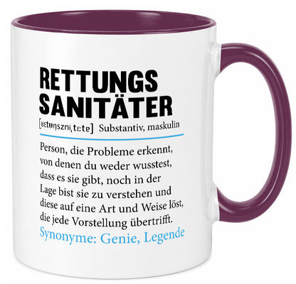 Rettungssanitäter | Beruf Sanitäter Spruch v2 lustig Arbeit Kollegen Büro Tasse