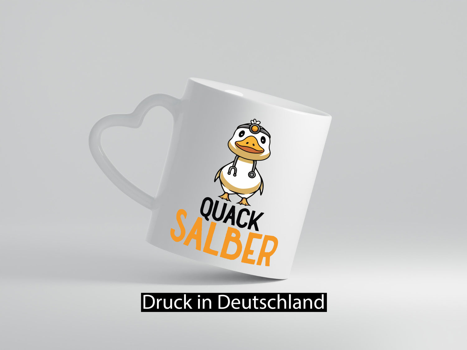 Quacksalber | witzige Ente Comic Arzt Ärztin v2 Geschenkidee Humor Tasse