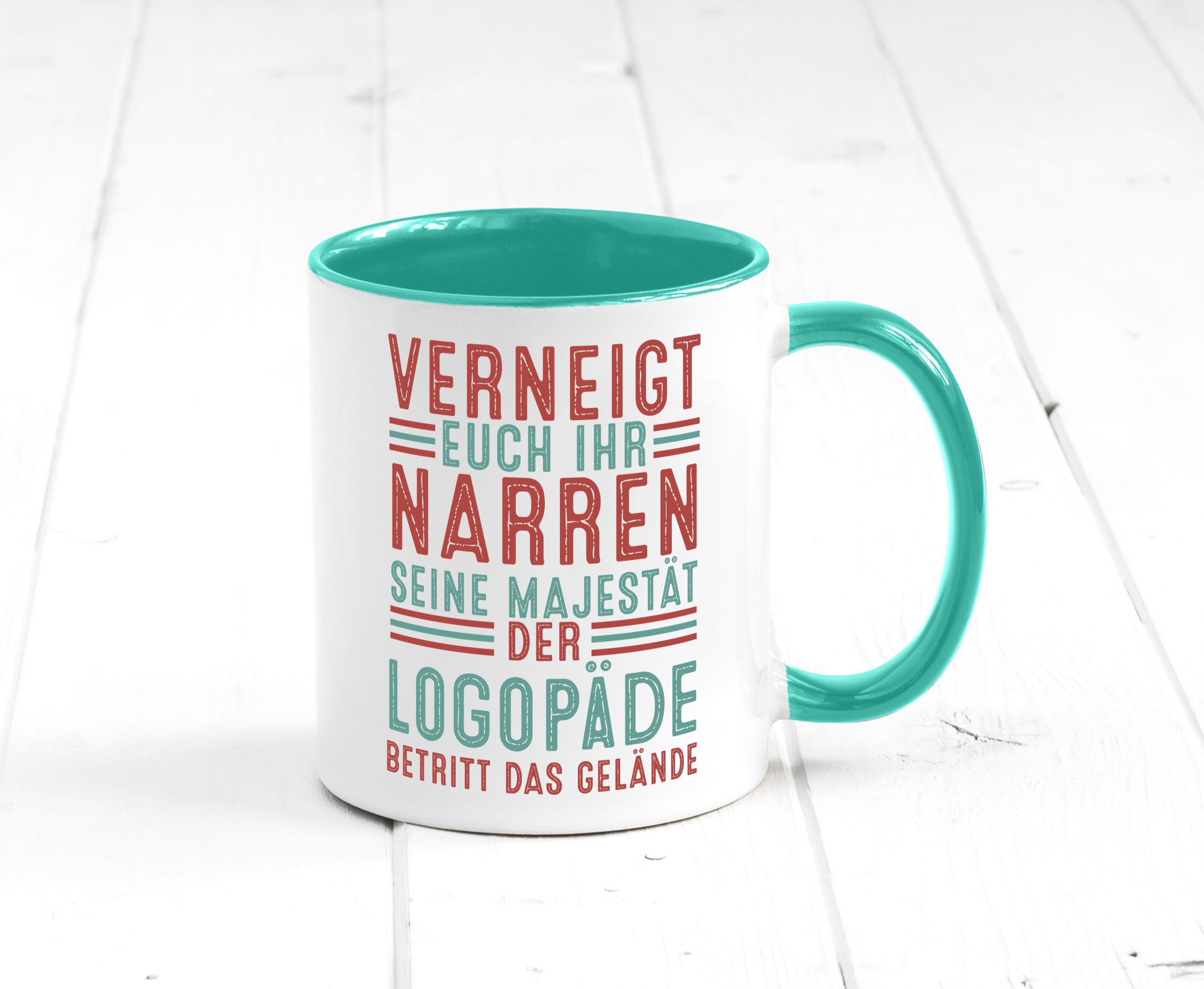 Verneigt euch: Logopäde | Sprachtherapie Geschenkidee Humor Tasse