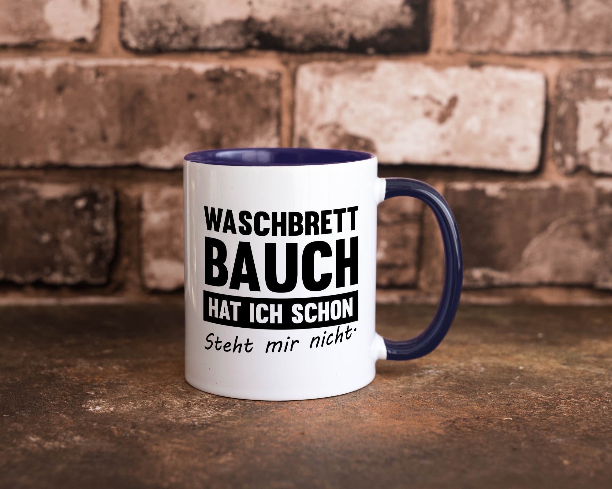 Waschbrettbauch steht mir nicht | Sixpack Gym lustiger Spruch Geschenk Humor