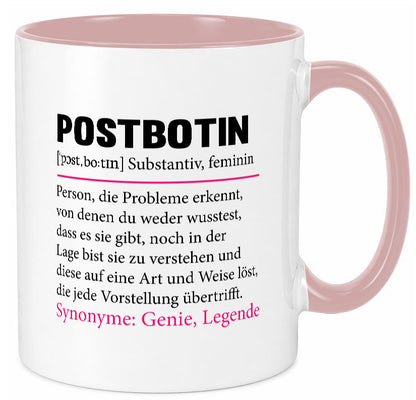 Postbotin | Beruf Post lustiger Spruch Briefträger v2 Humor Arbeit Kollegen