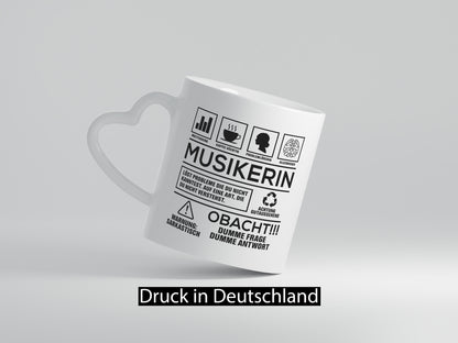 Achtung Probleme Musikerin | Musik Musikantin lustig Humor Geschenkidee