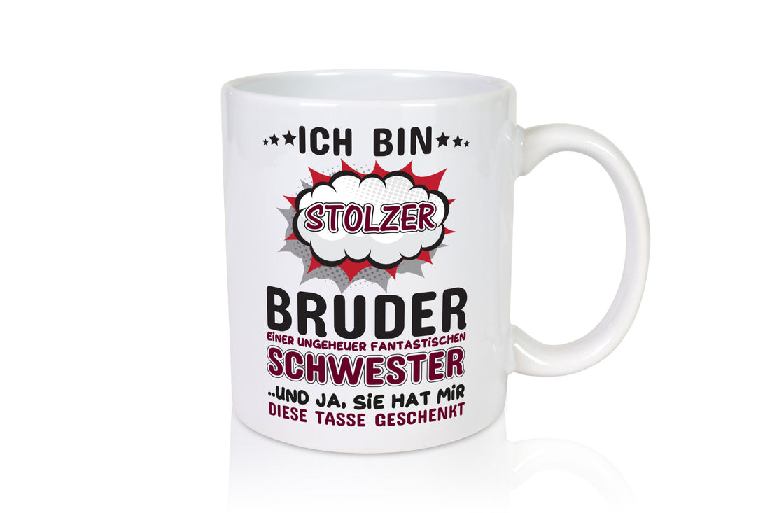 Stolzer Bruder | Tolle Schwester Geschwisterliebe Humor Geschenkidee Tasse