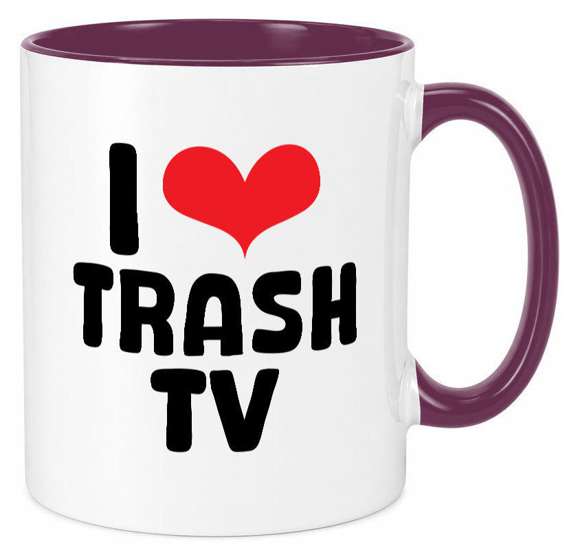 I love Trash TV | v2 lustig Humor Geschenkidee Geschenk Tasse
