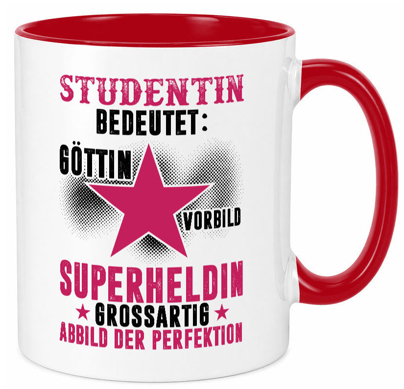 Bedeutung von Studentin | Uni Studium Universität Geschenkidee Humor Tasse
