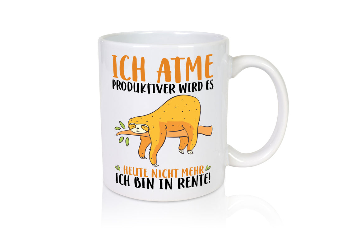 Ich bin in Rente! | Faultier Produktiv Ruhestand Humor Jubiläum Geschenkidee