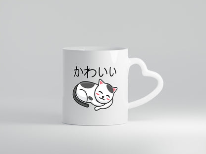 Japanische Katze | Japan Tasse Comic Motiv lustig Tierliebhaber Humor Geschenk