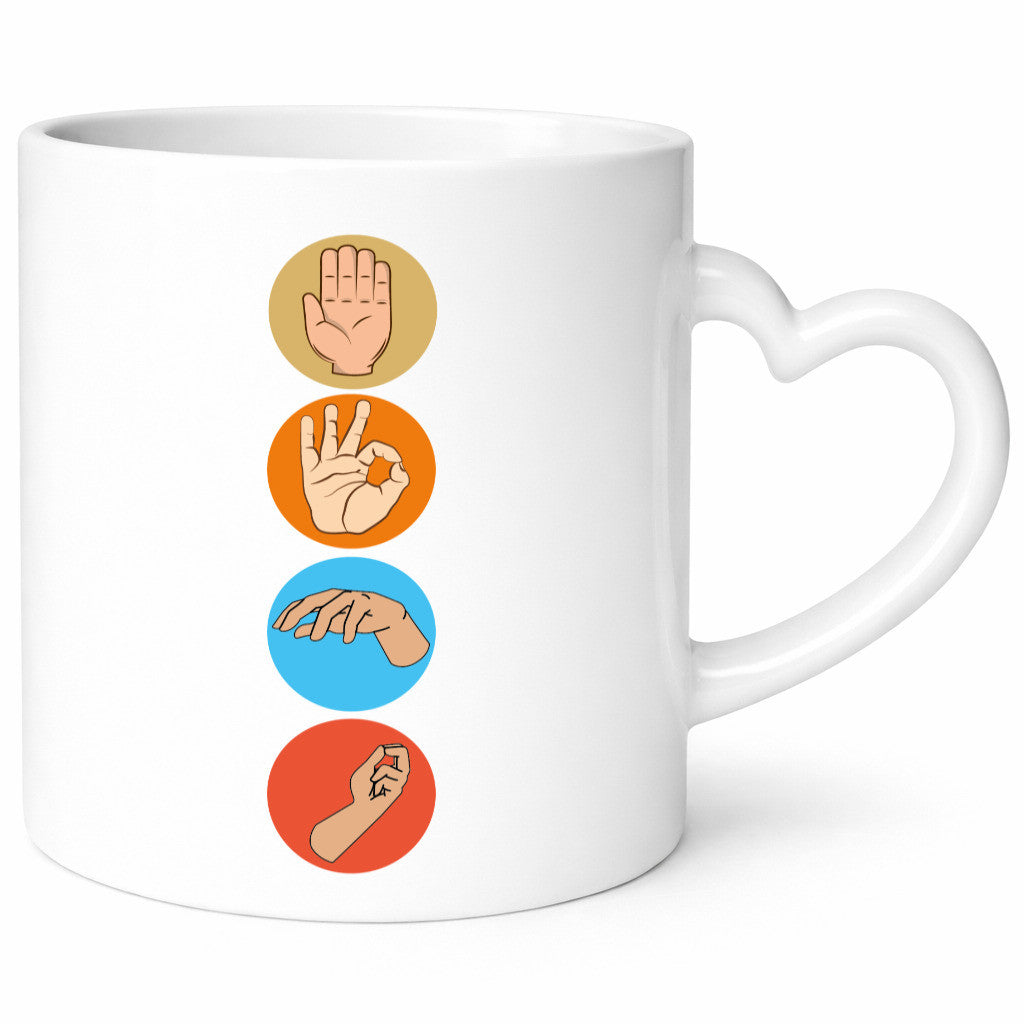 Taucher Tasse | Handzeichen Symbole Tauchen Hobby Humor Geschenkidee
