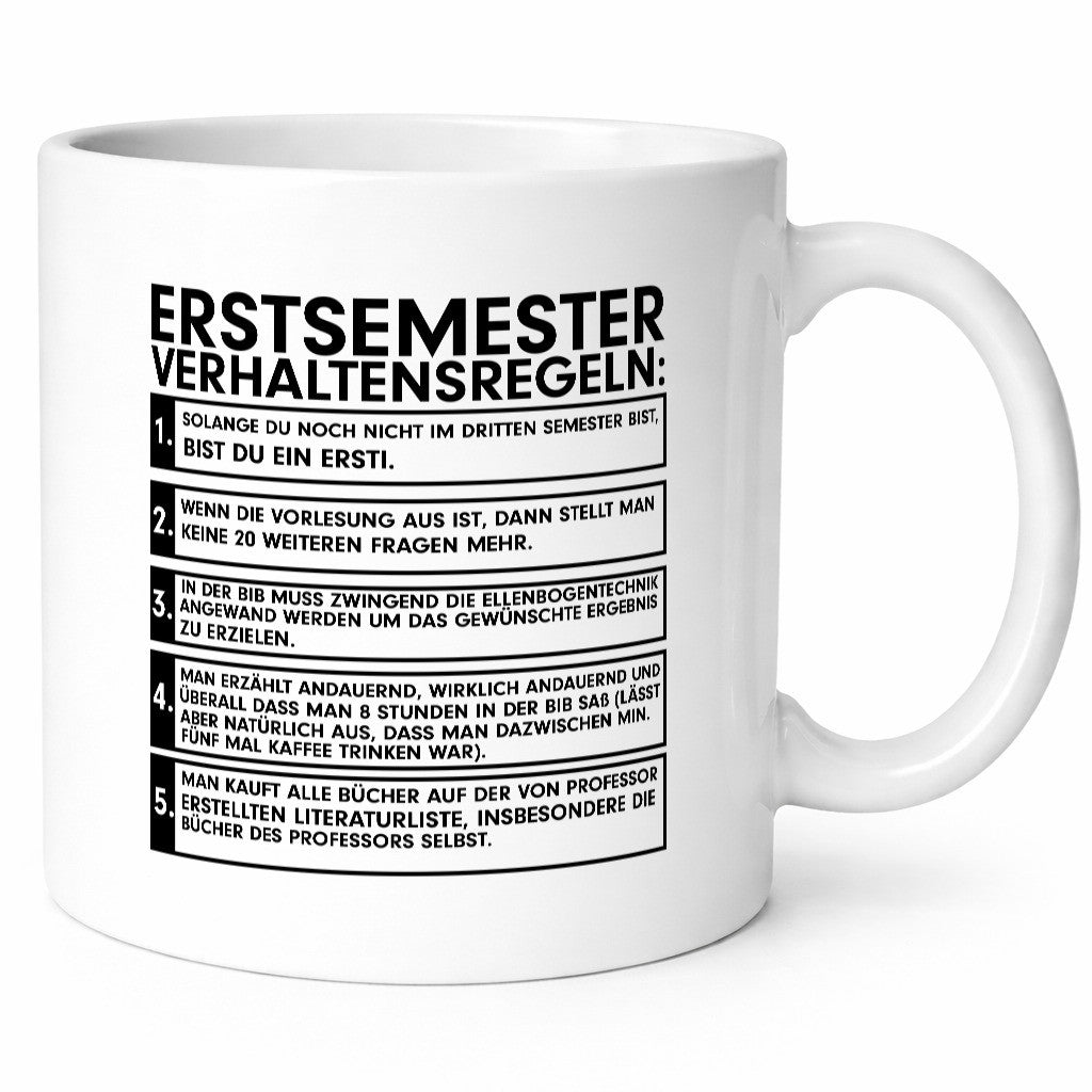 Freshman Rules of Conduct | Freshman Mug Study Humor Gift Idea