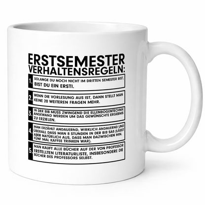 Freshman Rules of Conduct | Freshman Mug Study Humor Gift Idea