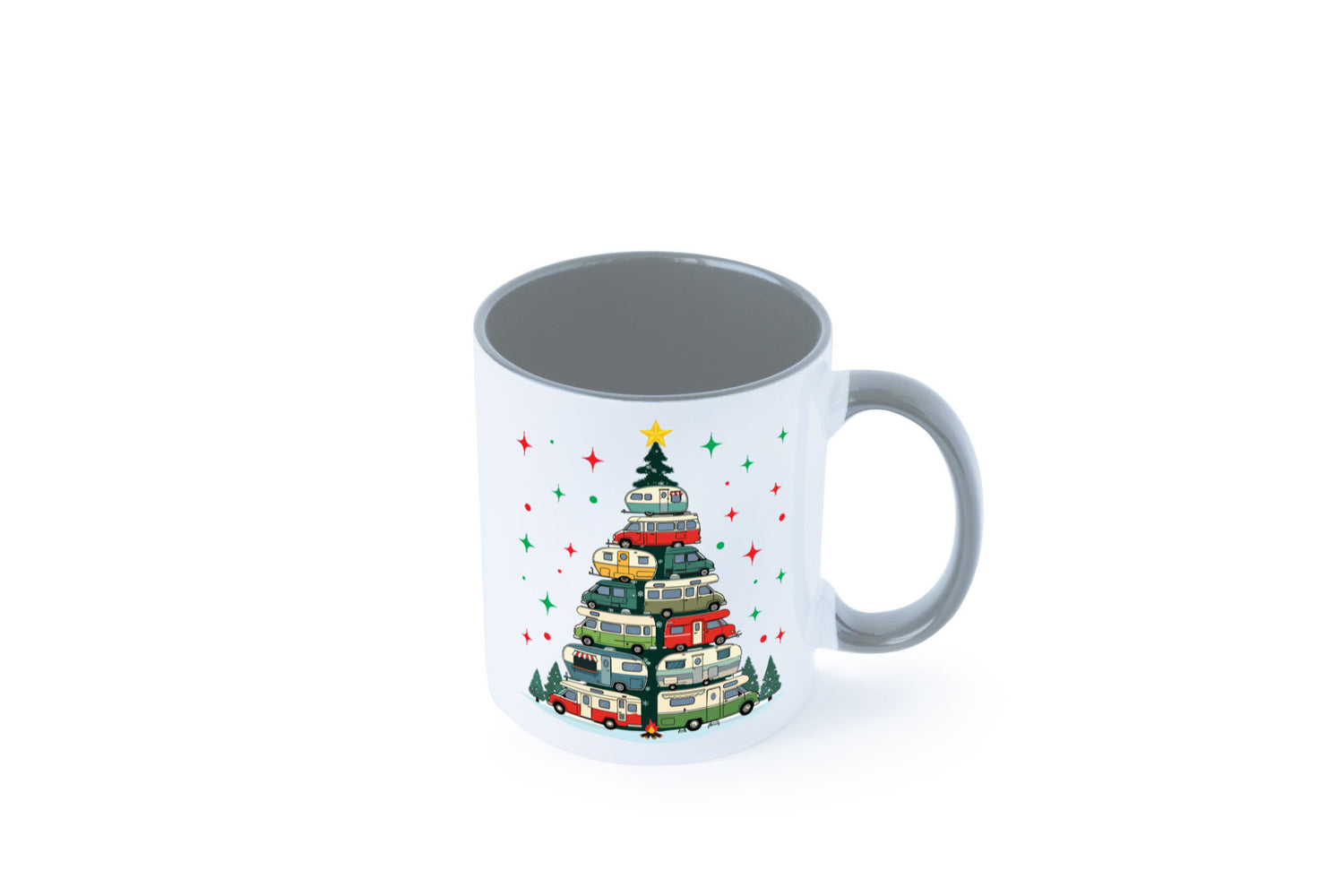 Camper | Camping Weihnachten Fahrzeuge Baumlichter v2 lustig Humor Geschenkidee