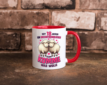 18 Jahre Verheiratet | ein Team Ehepaar v2 Geschenkidee Humor Tasse