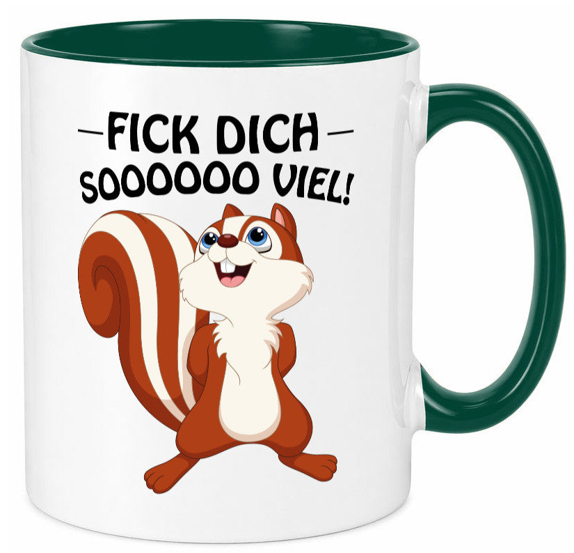 Fick dich so viel Geschenk Humor Geschenkidee lustiger Spruch Tasse