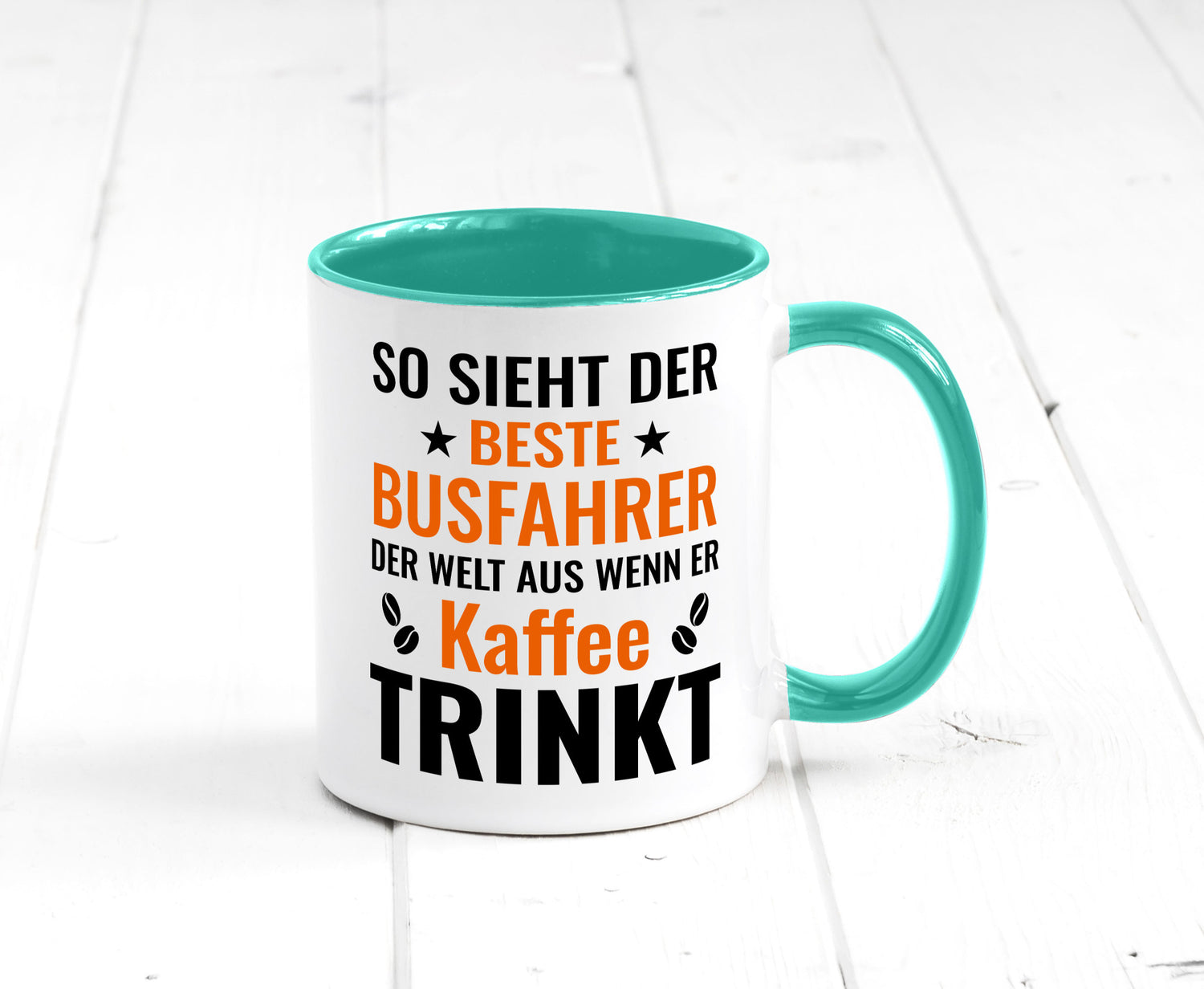Kaffee trinkt: Busfahrer | Berufsfahrer Fahrer Geschenk Arbeit Kollegen Büro