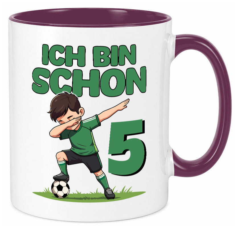 5. Geburtstag | 5 Jahre Fußballer lustiger Spruch Geschenk Geschenkidee Tasse