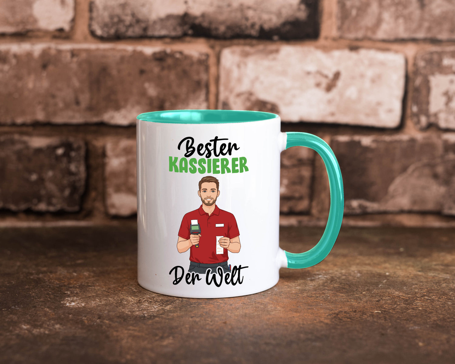 Bester Kassierer v2 Geschenkidee Humor Tasse