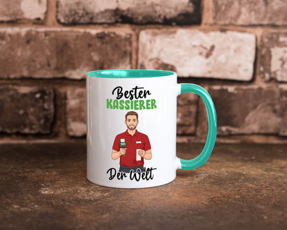 Bester Kassierer v2 Geschenkidee Humor Tasse