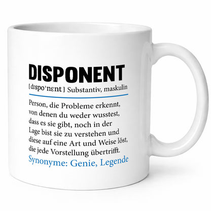Disponent Humor | Beruf Spruch Zuteiler lustig Arbeit Kollegen Büro Geschenk