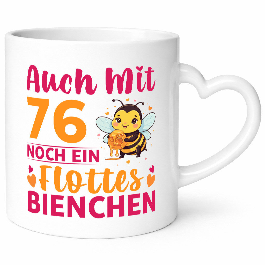 76. Geburtstag | Flottes Bienchen 76 Jahre v2 lustig Geschenkidee Geschenk Tasse