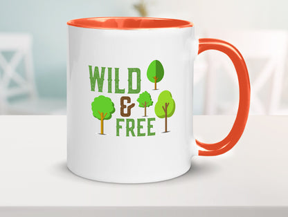 Wild and free | Freiheit Camper Hobbycamper Geschenkidee Humor Tasse