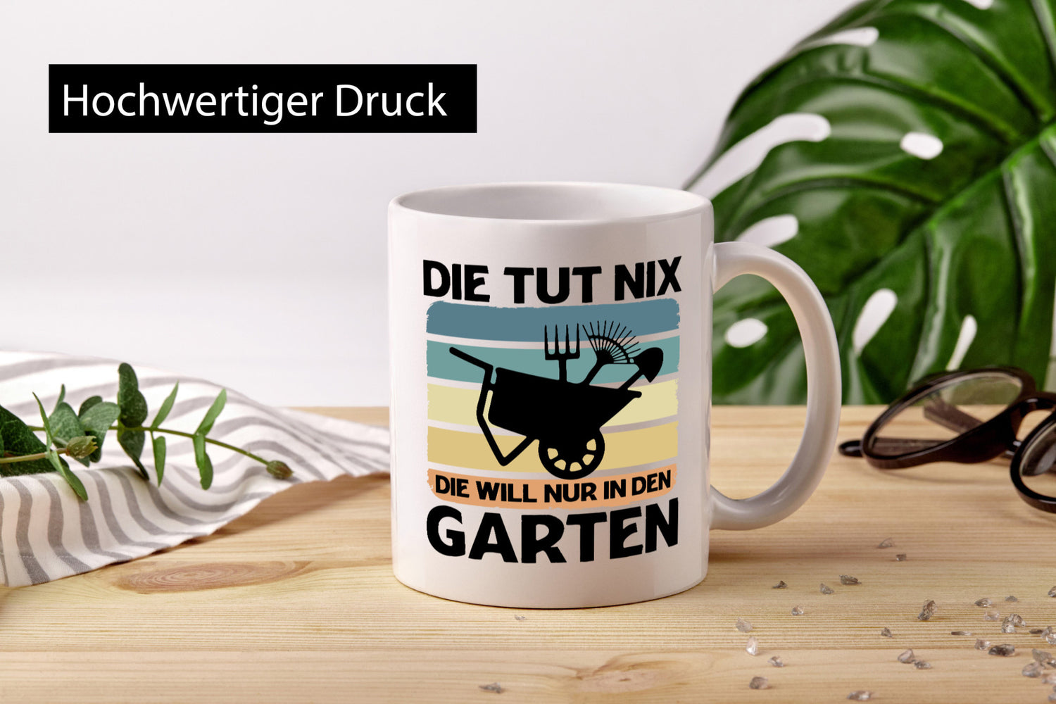 Die tut nix will nur in den Garten | Gärtnerin Geschenk Humor Geschenkidee