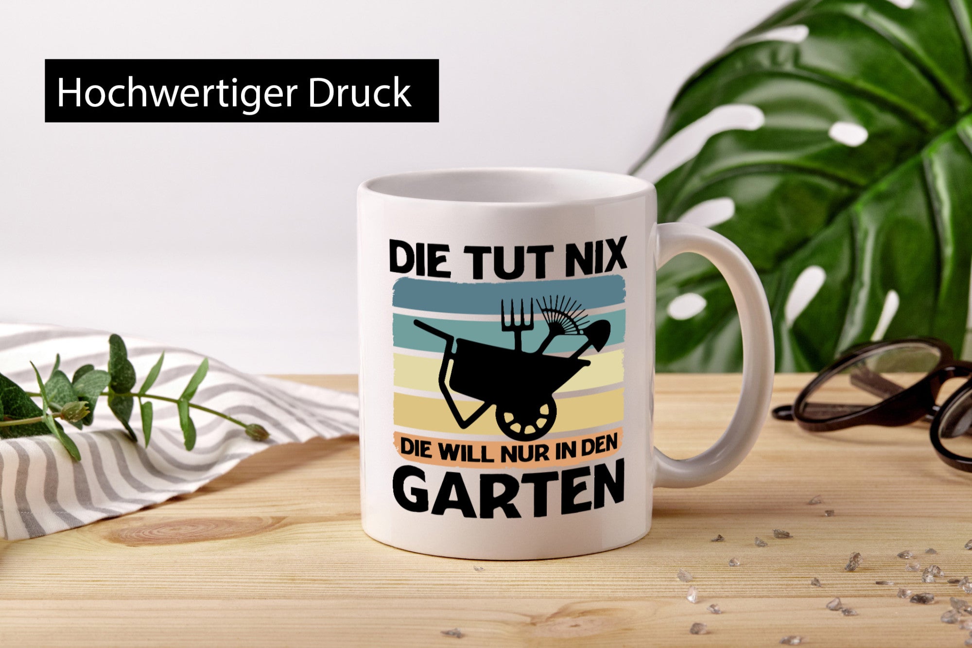 Die tut nix will nur in den Garten | Gärtnerin Geschenk Humor Geschenkidee