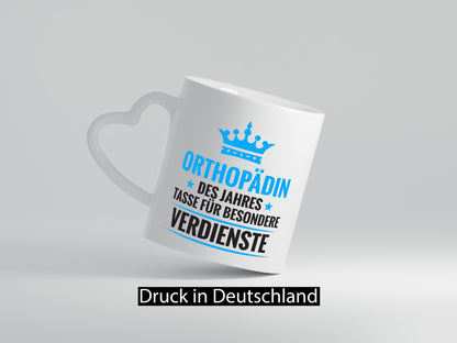 Besonderer Verdienst: Orthopädin |Orthopädie Geschenk Humor Geschenkidee