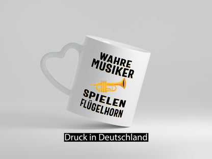 Wahre Musiker spielen Flügelhorn | Trompete Geschenk Humor Geschenkidee