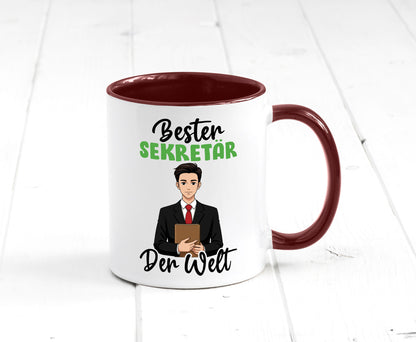 Bester Sekretär | Büro v2 lustiger Spruch Geschenk Arbeit Kollegen Tasse