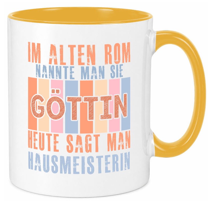Heute sagt man: Hausmeisterin | Hauswart Geschenk Humor Geschenkidee lustiger Tasse