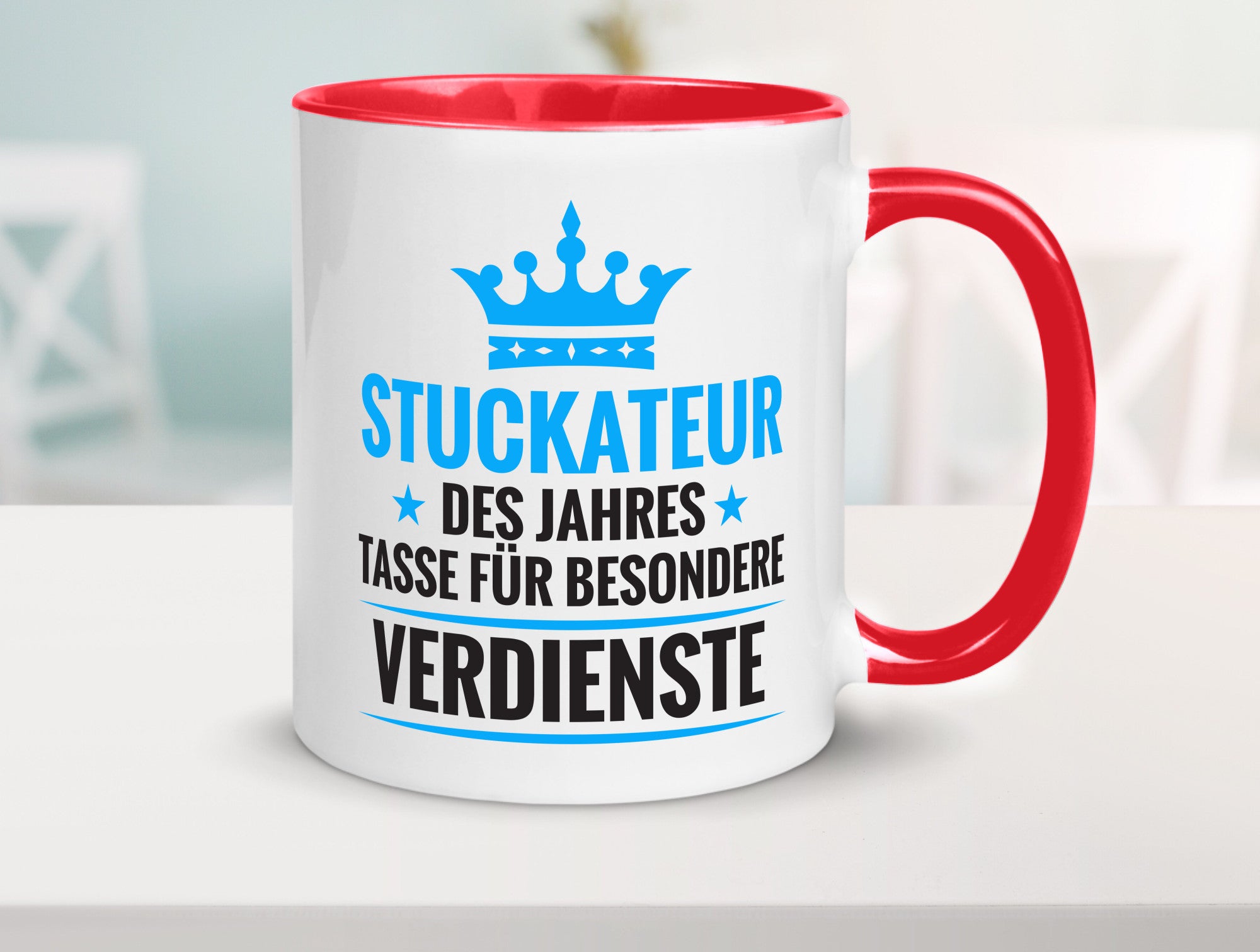 Besonderer Verdienst: Stuckateur | Innenausbau Beruf lustiger Spruch Geschenk
