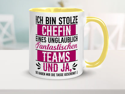 Stolze Chefin | Tolles Team Mitarbeiter lustig Arbeit Kollegen Büro Geschenk