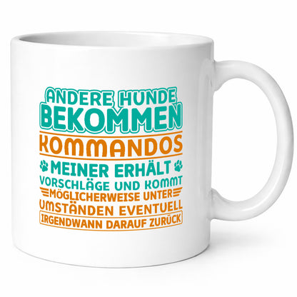 Hunde Training | Hundebesitzer Tasse Hundekommando vl10 Geschenk Tierliebhaber