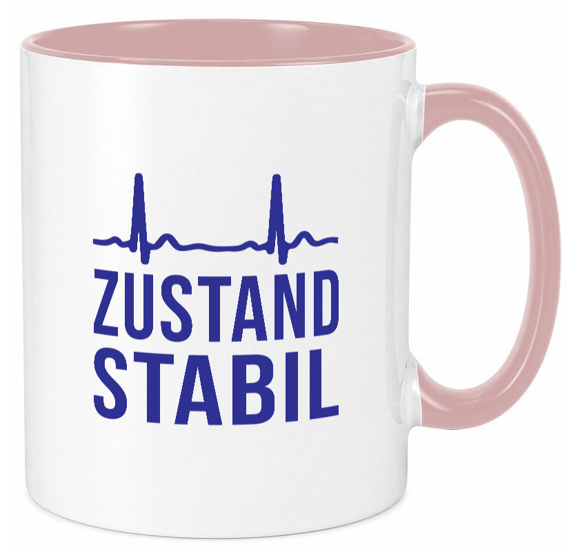 Zustand stabil | Herzschlag v2 Geschenk Humor Geschenkidee lustiger Spruch Tasse