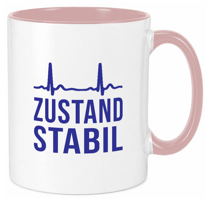 Zustand stabil | Herzschlag v2 Geschenk Humor Geschenkidee lustiger Spruch Tasse