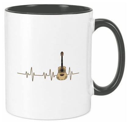 Gitarre Herzschlag | Motiv Musiker Rock Musik lustig Humor Geschenkidee