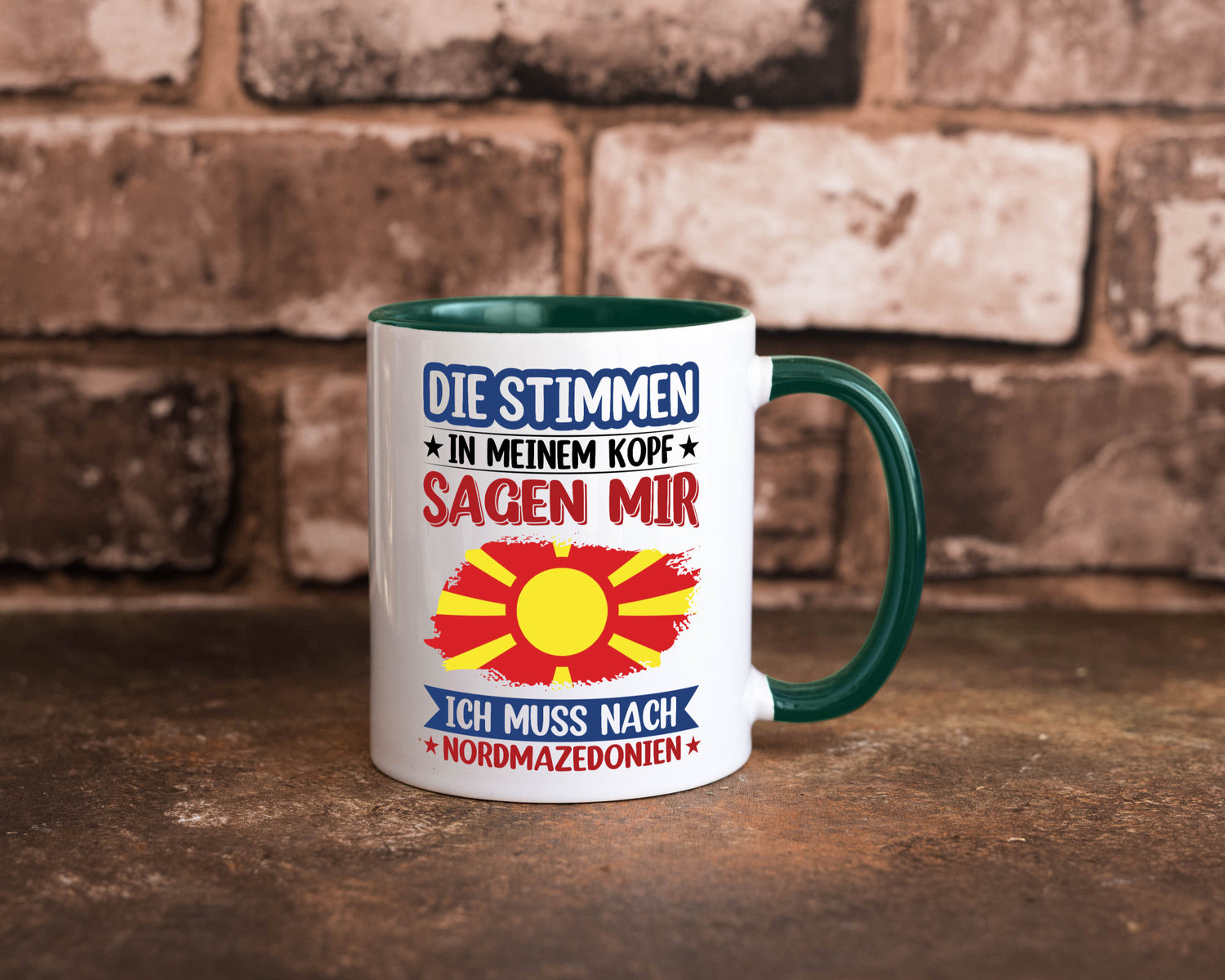 Nordmazedonien | Urlaub Stimmen in meinem Kopf Geschenk Humor Geschenkidee