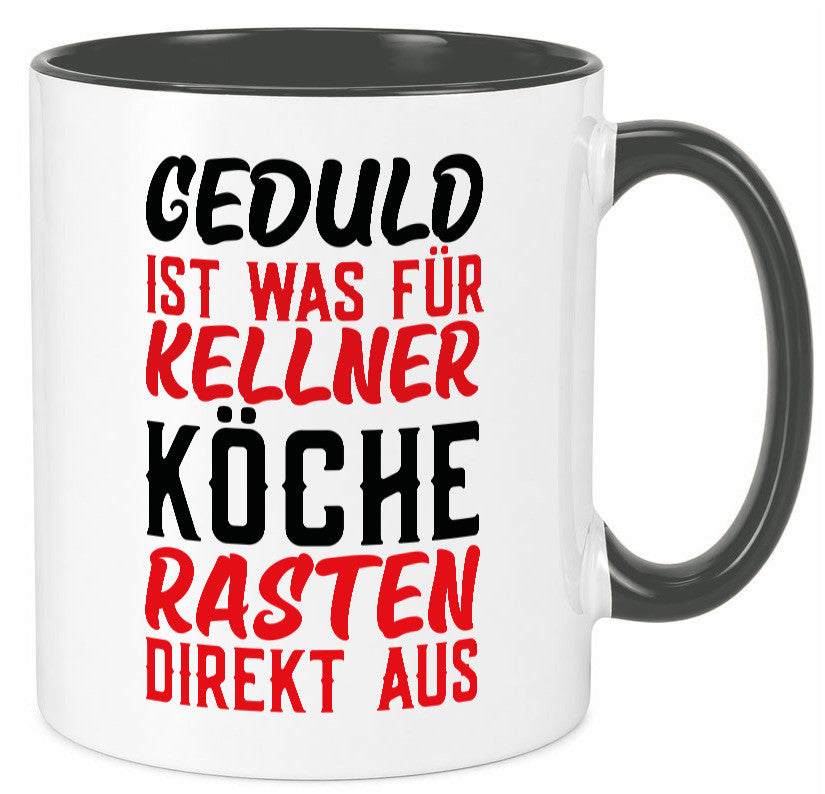 Köche rasten aus | Kellner Geduld Küchenchef Restaurant Geschenk Arbeit Tasse