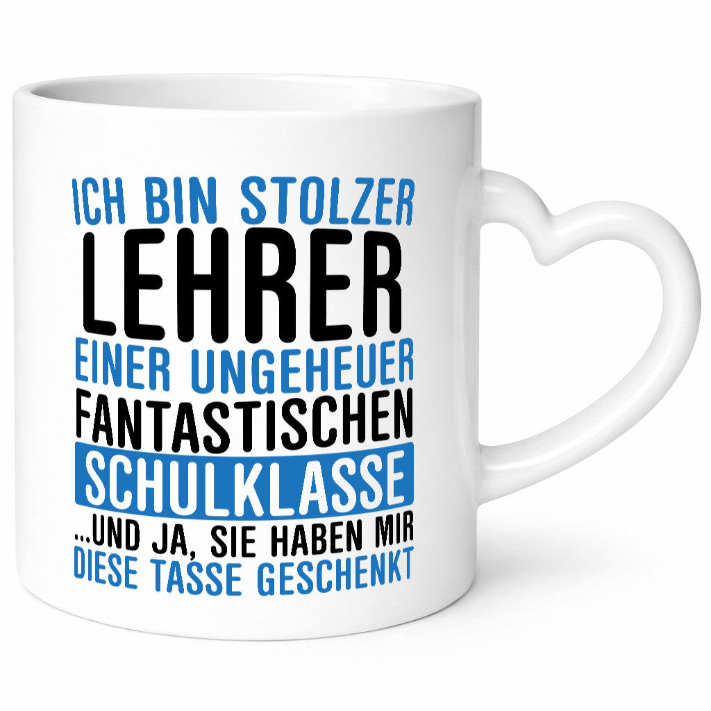 Ich bin stolzer Lehrer | Lehrerin Klasse Schüler Geschenkidee Humor Tasse