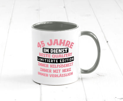 45 Jahre im Dienst | Jubiläum Arbeit v11 Geschenk Kollegen Büro lustiger Spruch