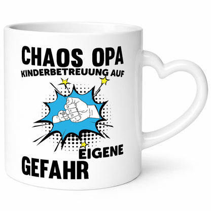 Chaos Opa | Kinderbetreung auf eigene Gefahr lustig Familie Geschenkidee